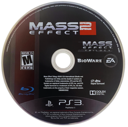Mass Effect Trilogy retro PlayStation 3 video game Mass Effect sci fi action RPG space exploration cinematic storytelling squad combat console title PlayStation 3 release disc 2