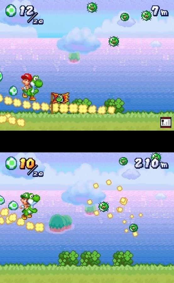 Yoshi: Touch & Go gameplay for Nintendo DS (DS) video game