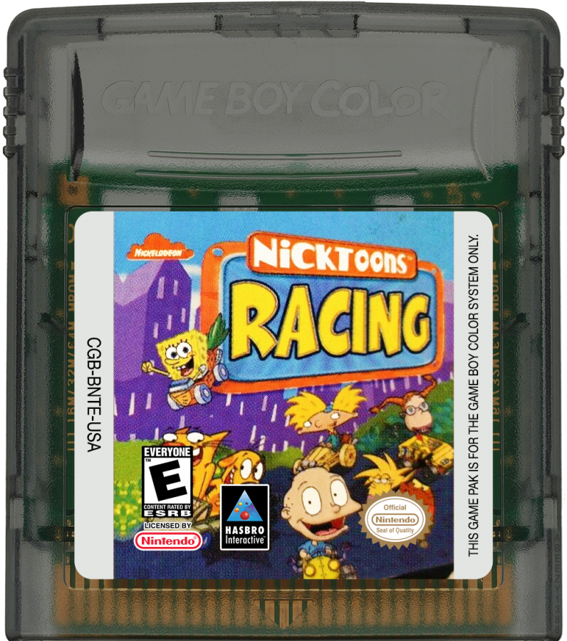 Nicktoons Racing cartridge for Game Boy Color GBC video game