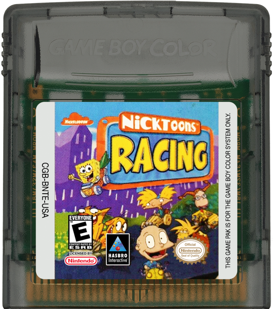 Nicktoons Racing cartridge for Game Boy Color GBC video game