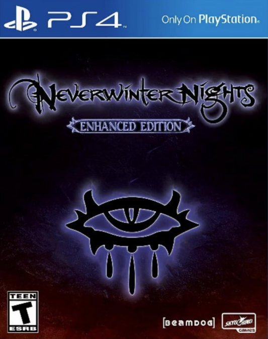 Neverwinter Nights [Enhanced Edition] – PlayStation 4 (PS4) video game cover art, classic role-playing game