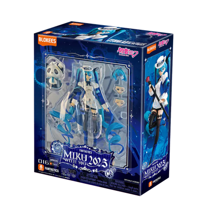 Blokees Hatsune Miku Fantastic Series MikuWithYou2025 figure inspired design featuring beloved virtual idol character aesthetic detailed anime inspired styling vibrant performance themed outfit collectible display figure colorful presentation and vocal music culture celebration theme