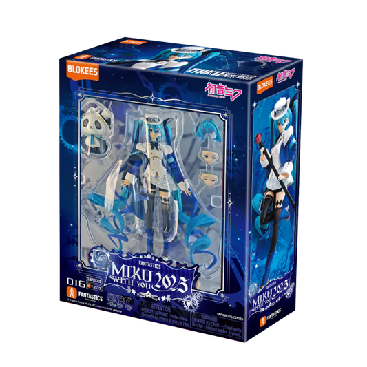 Blokees Hatsune Miku Fantastic Series MikuWithYou2025 figure inspired design featuring beloved virtual idol character aesthetic detailed anime inspired styling vibrant performance themed outfit collectible display figure colorful presentation and vocal music culture celebration theme