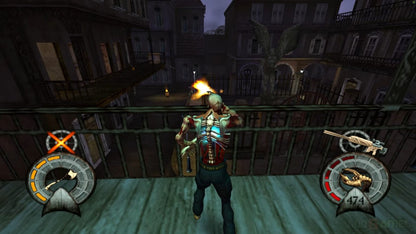 Shadow Man 2econd Coming PS2 Sony PlayStation 2 action adventure horror game third person combat supernatural powers voodoo themed story exploration dark atmosphere Acclaim Entertainment retro gaming PlayStation 2 software video game title gameplay
