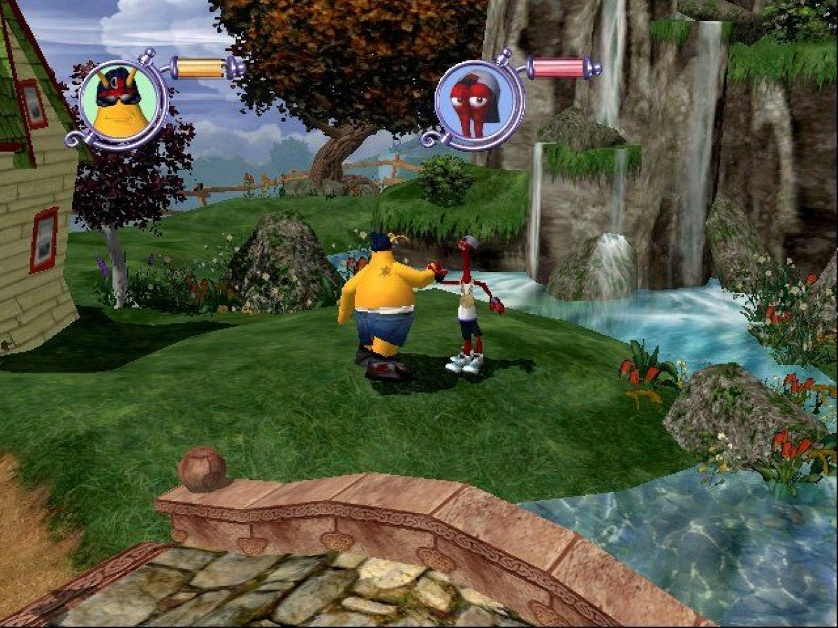 ToeJam & Earl III Mission to Earth Microsoft Xbox Original Xbox video game featuring action adventure gameplay funky alien characters platforming exploration power ups cooperative gameplay and colorful Earth based levels retro video game collection collectible gaming appeal gameplay