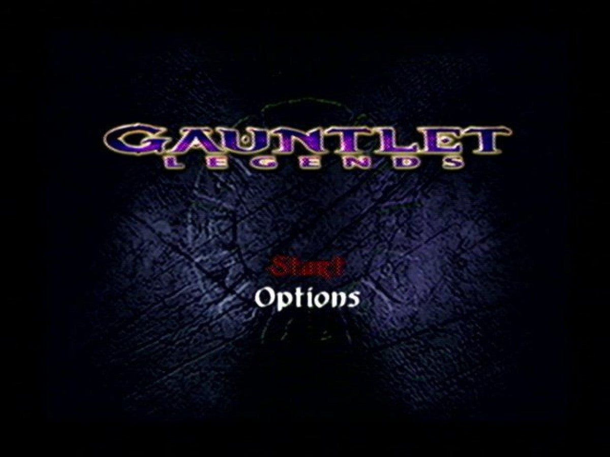 Gauntlet Legends Sega Dreamcast retro video game action RPG title screen