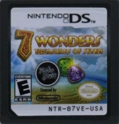 7 Wonders: Treasure of the Seven cartridge art for the Nintendo DS (DS) video game