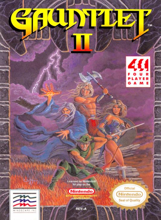 Gauntlet II cover art for Nintendo Entertainment System (NES) video game