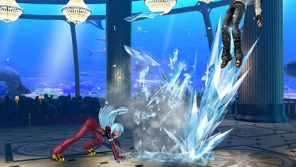 The King of Fighters XIV Steelbook Edition PS4 fighting game featuring team based combat robust roster of classic SNK characters dynamic 3D arenas online multiplayer modes and premium steelbook collectible packaging for Sony PlayStation 4 fans gameplay