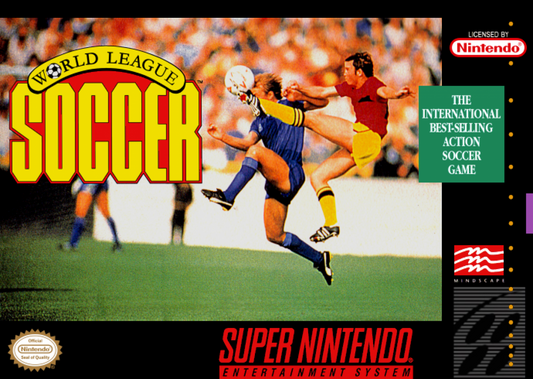 World League Soccer cover art for Super Nintendo Entertainment System SNES video game