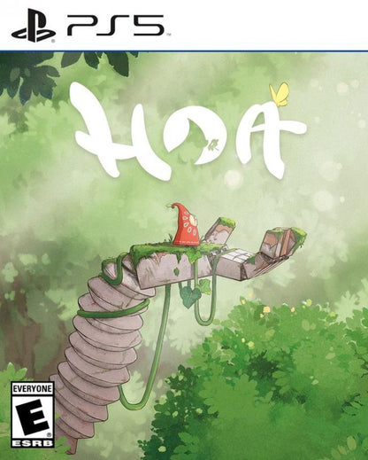 Hoa PlayStation 5 PS5 for relaxing platforming adventure video game fans featuring hand painted visuals beautiful nature environments puzzle solving exploration whimsical characters atmospheric storytelling gentle gameplay and charming fantasy adventure collectible gaming appeal front cover art
