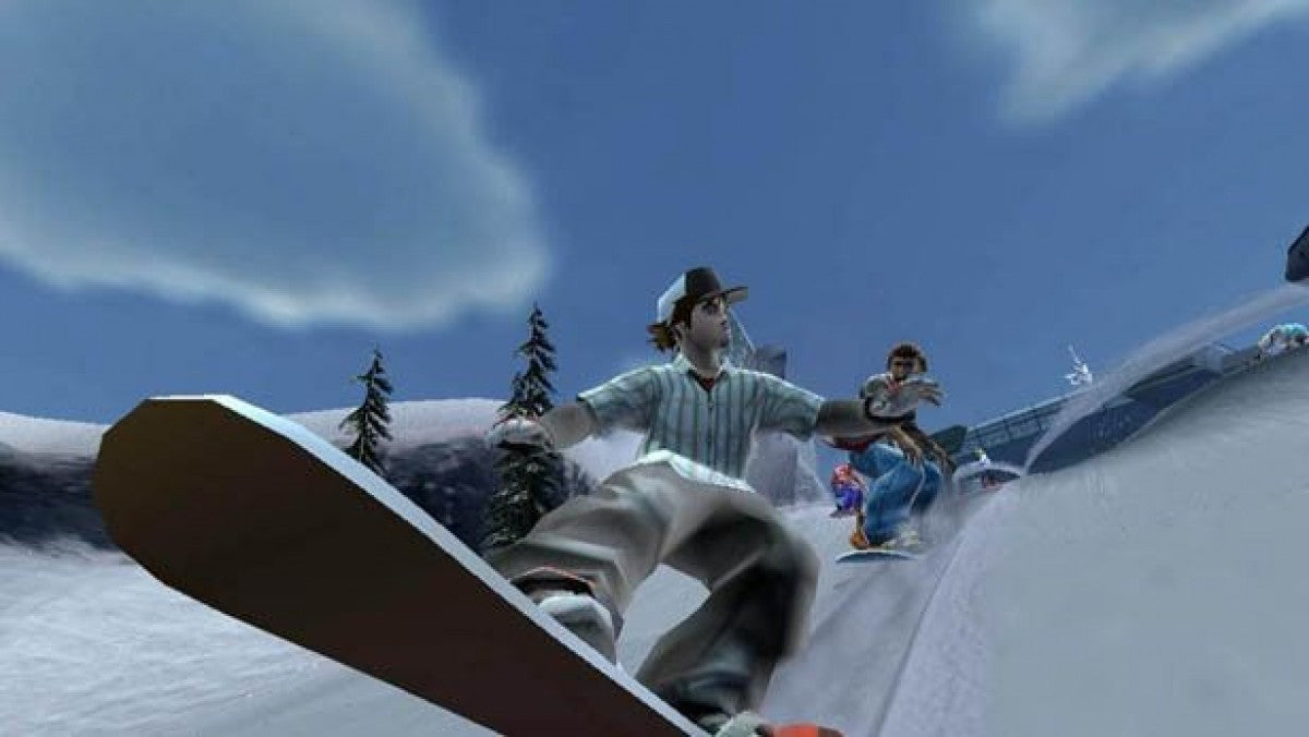 SSX 3 retro PlayStation 2 video game SSX 3 snowboarding sports extreme sports racing tricks open mountain multiplayer console title PlayStation 2 release gameplay
