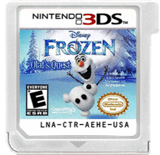 Frozen: Olaf's Quest cartridge for Nintendo 3DS (3DS) platformer video game