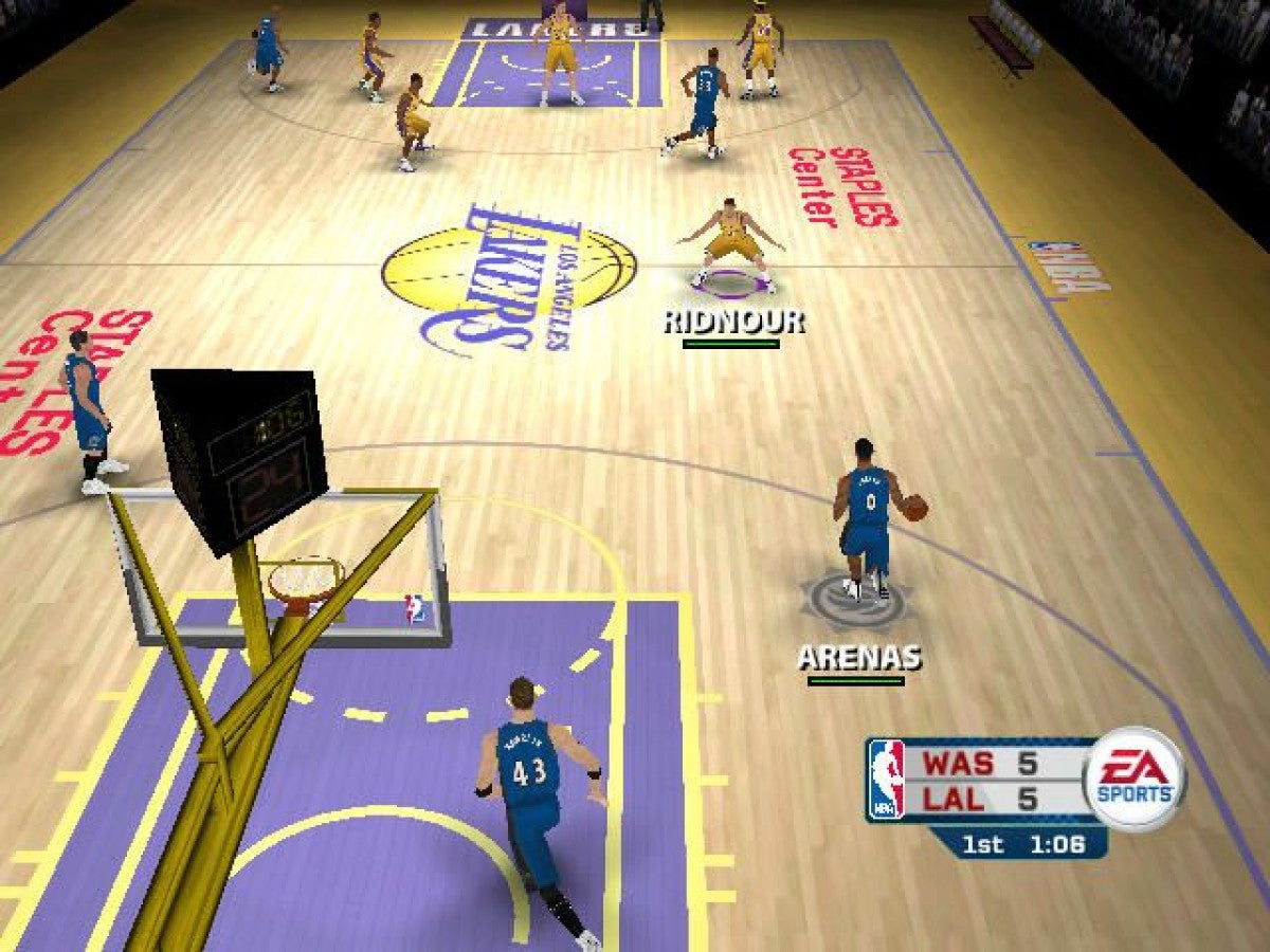 NBA Live 06 PlayStation 2 PS2 video game, basketball sports simulation, realistic NBA gameplay, franchise and multiplayer modes gameplay