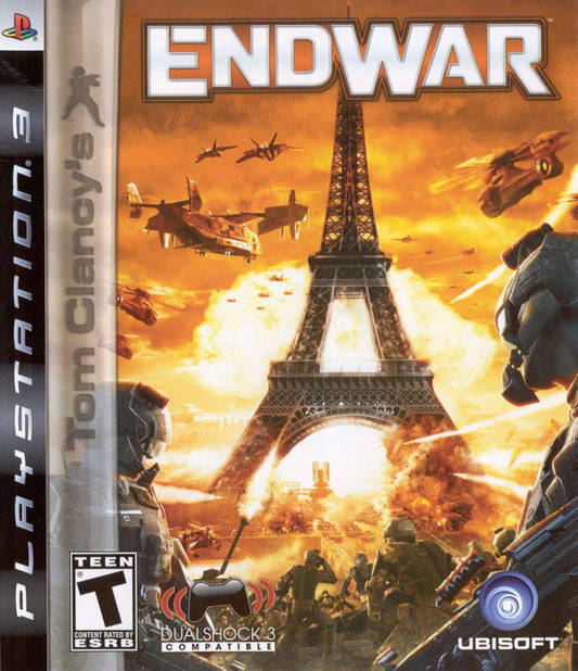 Tom Clancy’s EndWar PlayStation 3 PS3 video game, real-time strategy, modern military combat, voice-command tactical gameplay, console title cover