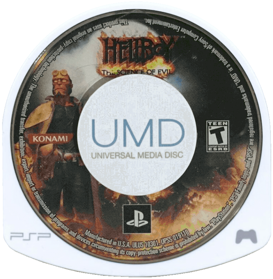 Hellboy: Science of Evil disc for PlayStation Portable (PSP) third-person action video game
