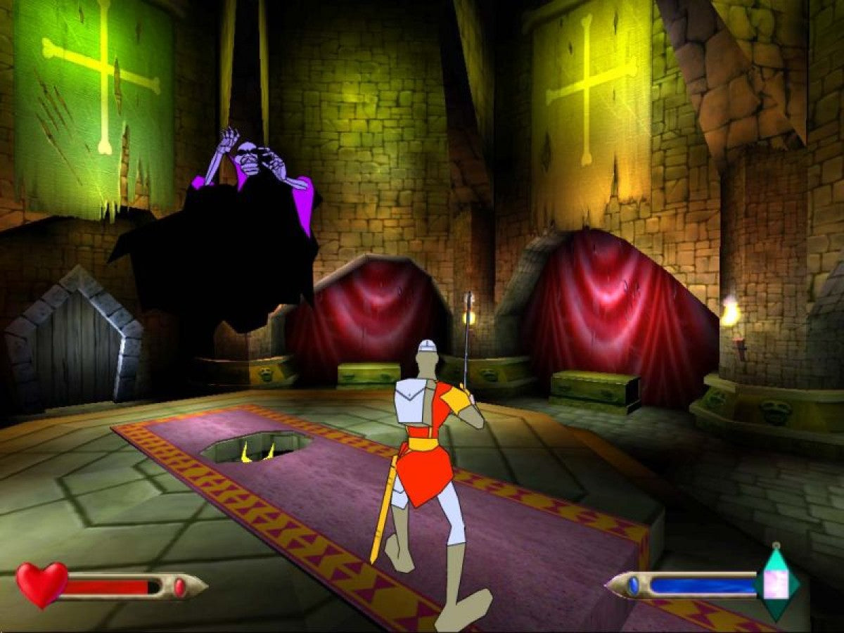 Dragon's Lair 3D: Return to the Lair gameplay for GameCube (GC) action-adventure video game
