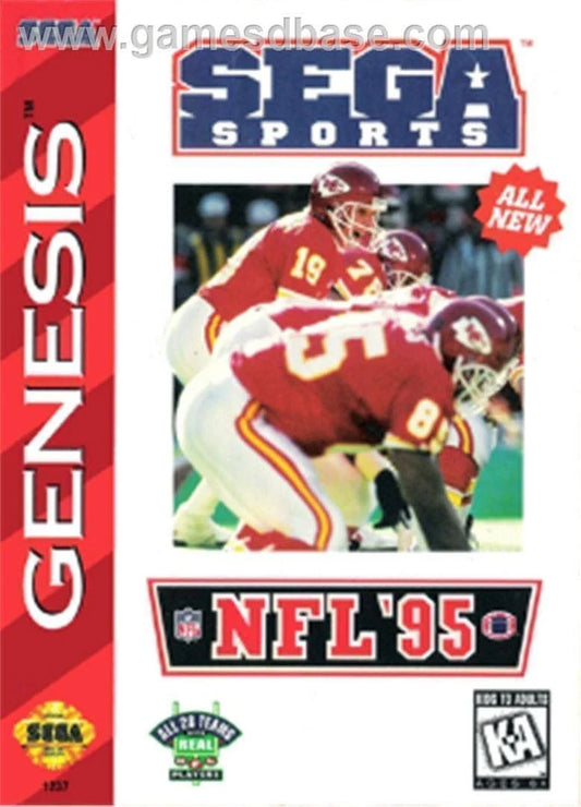 NFL 95 cover art for Sega Genesis (GEN) video game