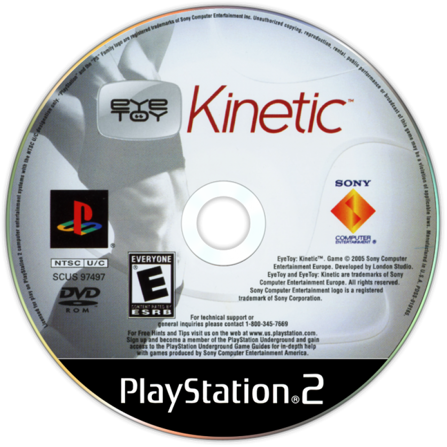 EyeToy: Kinetic disc for PlayStation 2 (PS2) motion-controlled fitness training video game