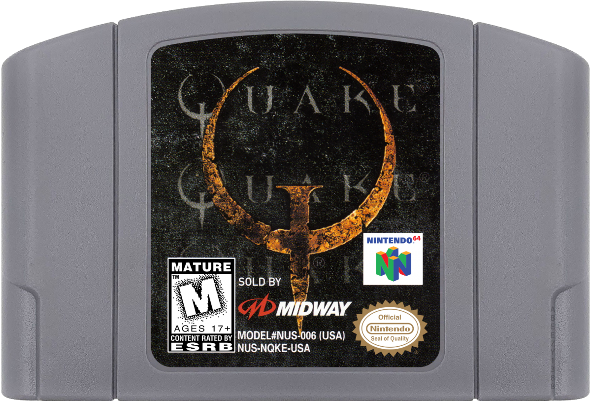 Quake cartridge for Nintendo 64 (N64) video game