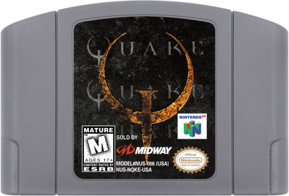 Quake cartridge for Nintendo 64 (N64) video game