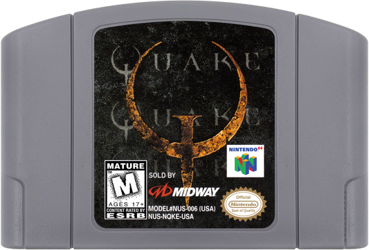 Quake cartridge for Nintendo 64 (N64) video game