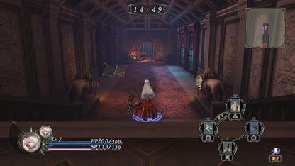 Nights of Azure retro PlayStation 4 video game featuring fantasy action RPG combat, anime style storytelling, supernatural battles and gothic adventure gameplay