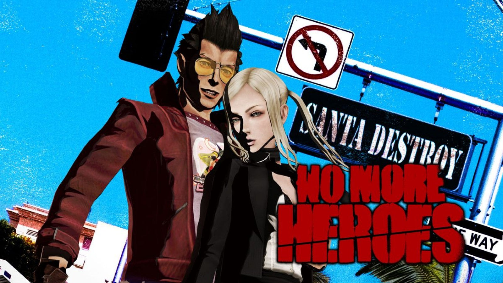 No More Heroes – Nintendo Wii (Wii) action-adventure hack and slash video game title screen