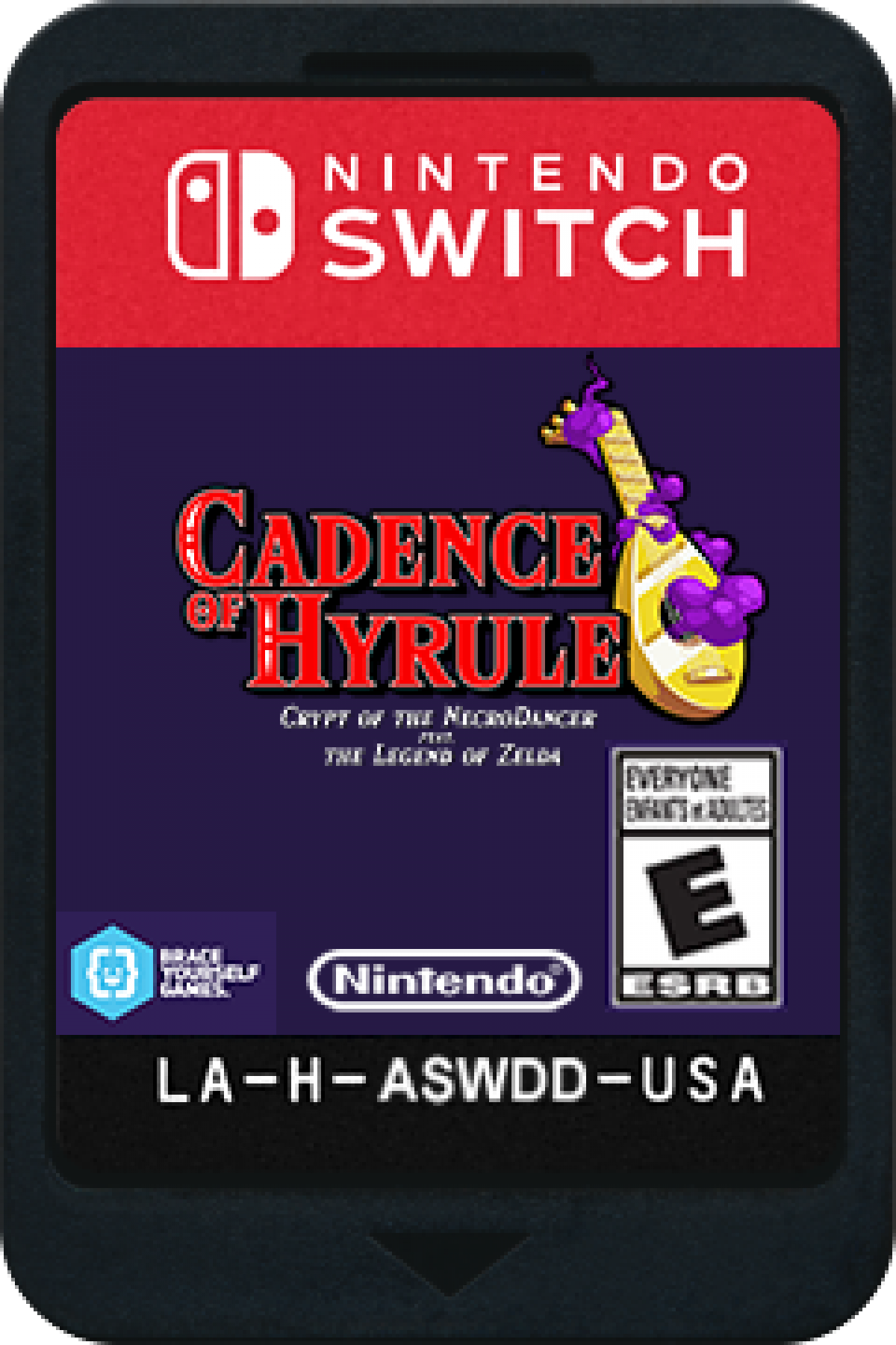 Cadence of Hyrule Crypt of the NecroDancer Nintendo Switch NS for rhythm action adventure video game fans featuring The Legend of Zelda characters beat based combat dungeon exploration procedurally generated levels music driven gameplay item collection puzzle solving and challenging roguelike adventure collectible gaming appeal cartidge 
