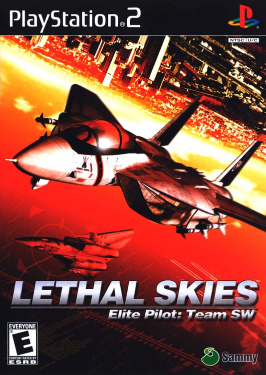 Lethal Skies Elite Pilot Team SW PS2 PlayStation 2 flight combat simulator game retro video game cover art