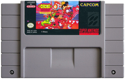 The Great Circus Mystery: Starring Mickey and Minnie cartridge for Super Nintendo Entertainment System (SNES) retro video game