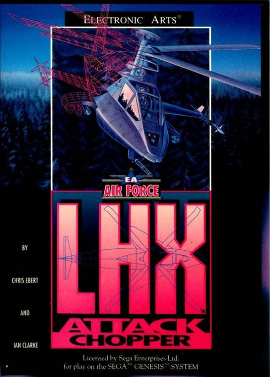 LHX Attack Chopper cover art for Sega Genesis (GEN) video game