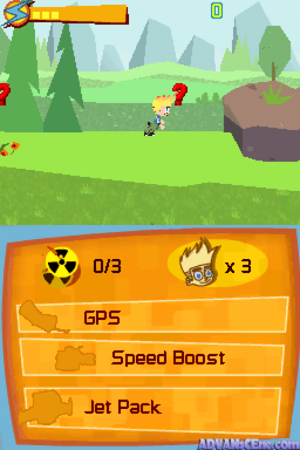 Johnny Test gameplay for Nintendo DS (DS) cartoon action adventure video game