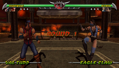 Mortal Kombat Unchained PlayStation Portable PSP fighting game port of Mortal Kombat Deception with exclusive characters arenas and ad-hoc multiplayer versus mode gameplay screenshot