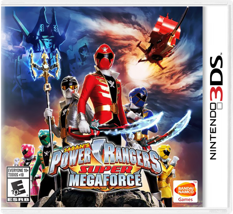Power Rangers: Super Megaforce cover art for Nintendo 3DS (3DS) video game