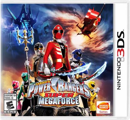 Power Rangers: Super Megaforce cover art for Nintendo 3DS (3DS) action fighting video game