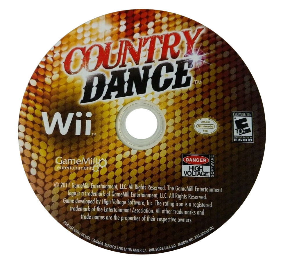 Country Dance disc for Nintendo Wii (Wii) video game