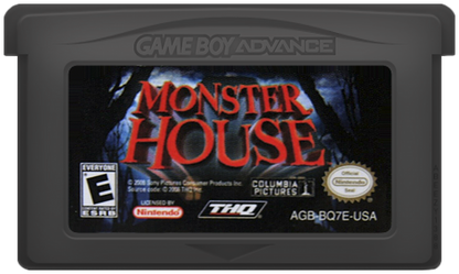 Monster House Game Boy Advance GBA action-adventure video game based on the animated haunted house movie cartridge