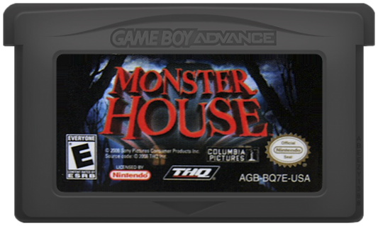 Monster House Game Boy Advance GBA action-adventure video game based on the animated haunted house movie cartridge