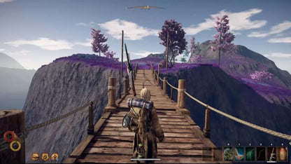 Outward PS4 inspired design featuring open world fantasy role playing adventure aesthetic survival mechanics cooperative exploration dangerous wilderness magic and melee combat immersive journey realistic RPG progression presentation gameplay 