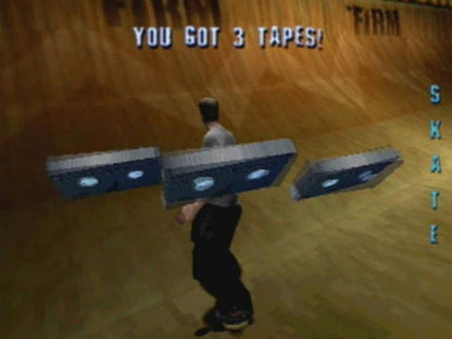 Tony Hawk’s Pro Skater gameplay for PlayStation 1 (PS1) video game, skateboarding sports action, trick-based gameplay, classic extreme sports title
