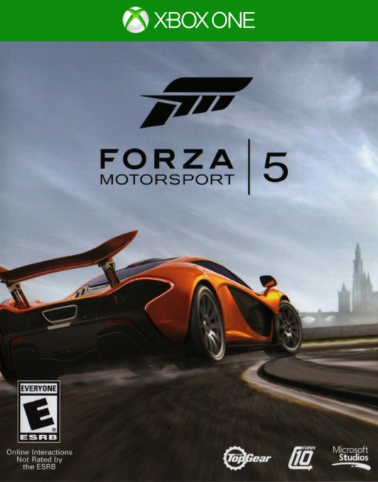 Forza Motorsport 5 cover art for Xbox One (XONE) racing simulation video game