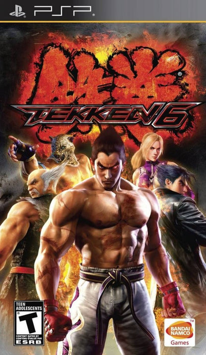 Tekken 6 cover art for PlayStation Portable (PSP) 3D fighting game