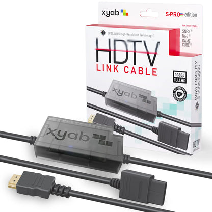 SPRO HD Link Cable for N64 GC SNES high definition retro gaming cable featuring analog video output crisp HDMI connectivity multi-platform compatibility and enhanced classic console display quality