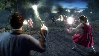 Harry Potter and the Deathly Hallows – Part 2 for Xbox 360 action adventure game based on the final Harry Potter film third person combat spells Hogwarts battle fantasy movie tie in gameplay