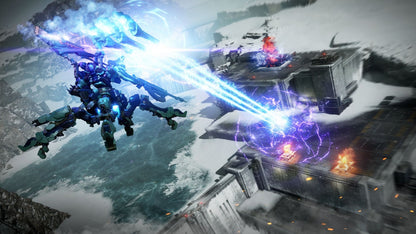 Armored Core VI Fires of Rubicon PlayStation 5 PS5 for video game enthusiasts featuring mech combat gameplay fast paced armored battles deep mech customization mission based structure sci fi warfare intense boss fights and collectible gaming appeal gameplay 