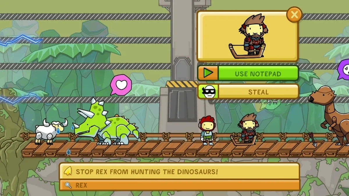 Scribblenauts Unlimited gameplay art for Nintendo Wii U (WiiU) video game