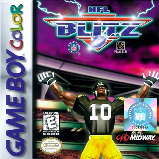 NFL Blitz cover art for Game Boy Color GBC video game