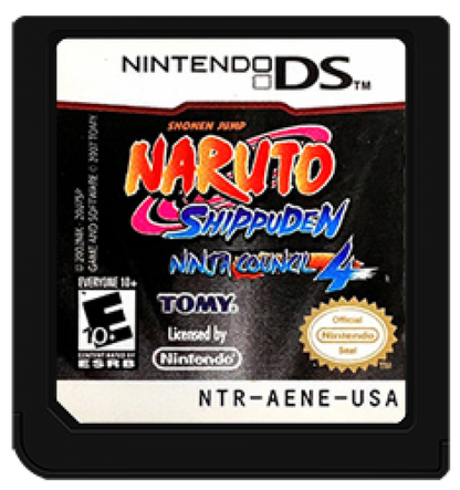 Naruto Shippuden: Ninja Council 4 cartridge for Nintendo DS (DS) anime fighting action adventure video game