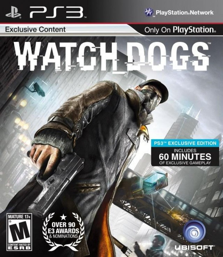 Watch Dogs cover art for PlayStation 3 (PS3) video game